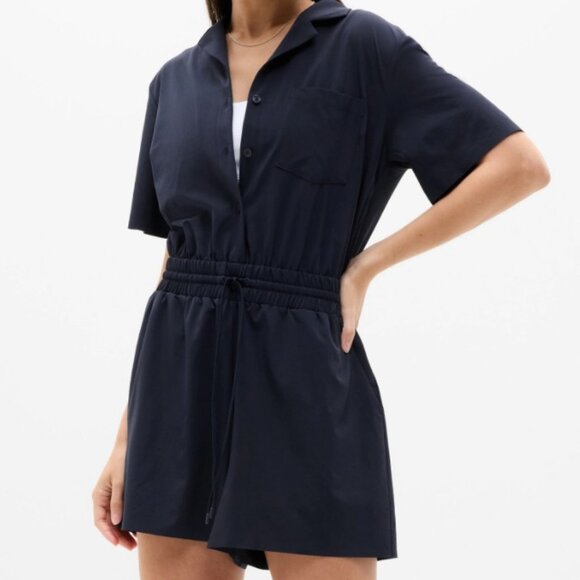 Athleta Black Avenue Romper - Picture 1 of 6
